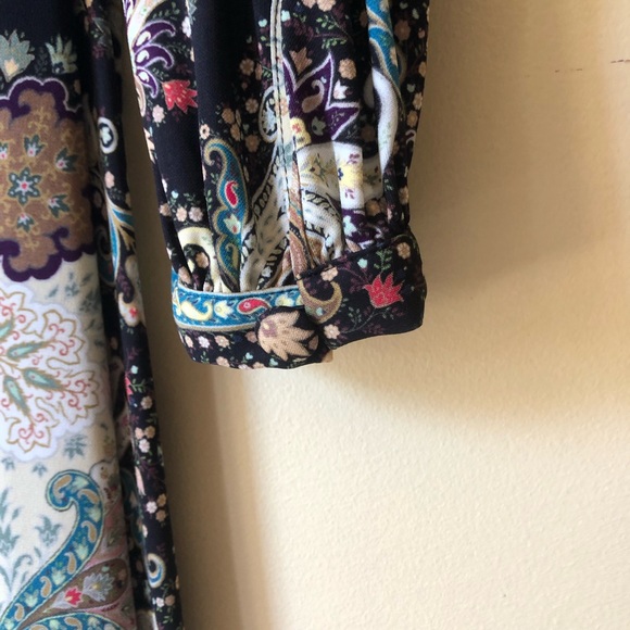 ETRO Milano Paisley Jersey Wrap Dress Size US 10/IT 46 - Picture 8 of 15